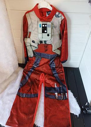 Маскарадный карнавальный костюм пилот x-wing звездные войны star wars звездное войны 5-6 лет