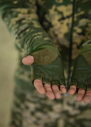 Рукавиці безпалі okley олива 3
