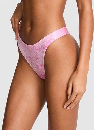 Трусики logo cotton high-leg thong panty