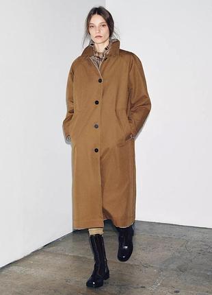 Двосторонній тренч zara / тренч в стилі sézane clyde