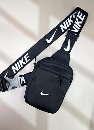 Сумка-месенджер nike, чорна 2