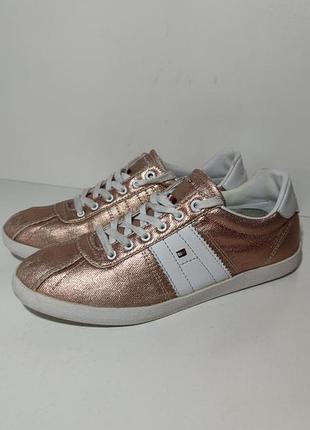 Кеды женские текстиль+кожаные вставки tommy hilfiger размер 40