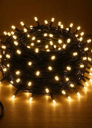 Светодиодная гирлянда casa deco 120 led 19.5 м теплый белый