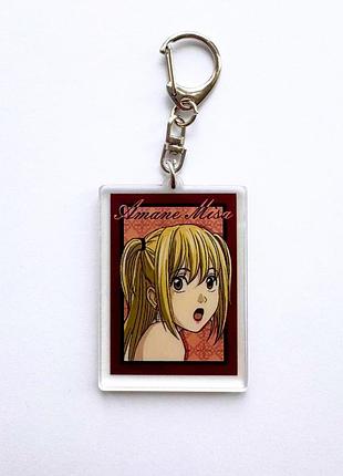Акриловий брелок амане міса - зошит смерті death note