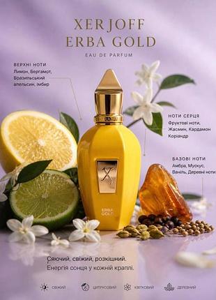 Парфумована вода xerjoff erba gold
