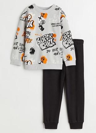 Костюм h&m на 2-3-4 года 98 104 см на мальчика свитшот штаны hm