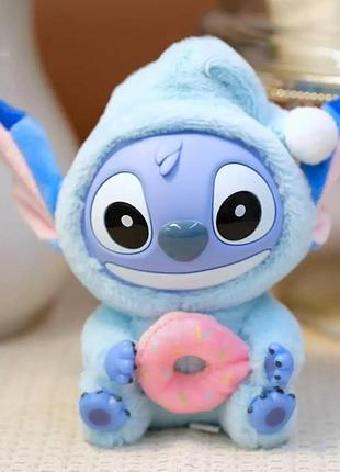 Брелок м'яка іграшка stitch стіч з пончиком