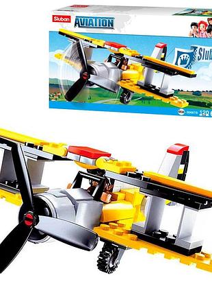 Конструктор sluban aviation m38-b0667b самолет, 120 деталей