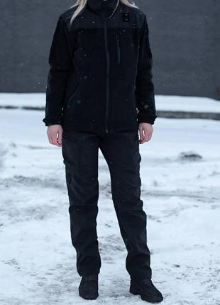 Брюки женские черные soft shell r military+