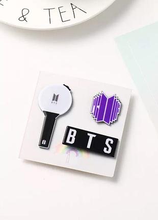 Набір з трьох значків к-поп bts
