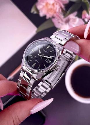 Жіночий годинник casio ltp-1302d-1a1 — класична модель з мінеральним склом та сталевим браслетом 4