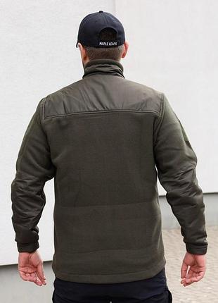 Флисовая кофта smilo simple, олива, m 3