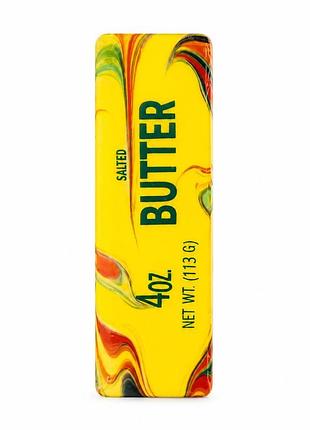 Трендовый сквиш антистресс масло butter ароматизированный 13 см, squishy сливочное масло желтый