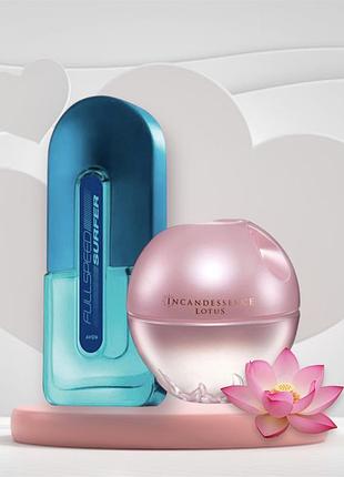 Набор мужской аромат avon full speed surfer 75 мл и incadessence lotus аромат для женщин 50 мл