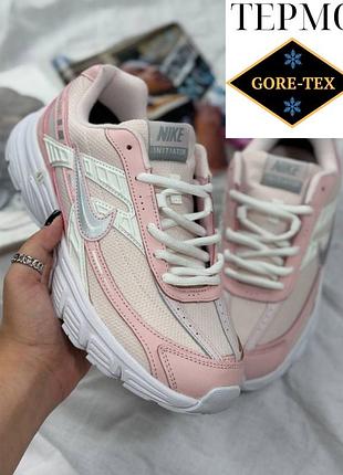 Термо кросівки жіночі nike initiator pink white gore tex