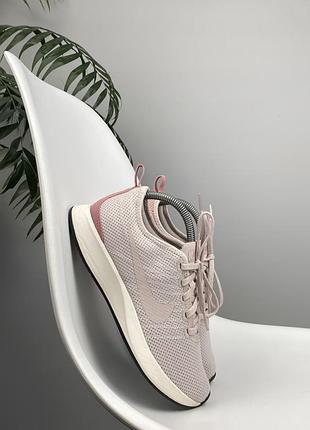 Оригінальні жіночі кросівки nike dualtone racer бежеві/рожеві 38 р. 24 см