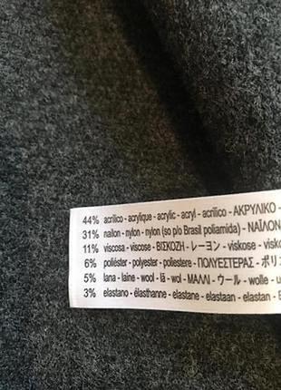 Пальто zara в составе шерсть 10