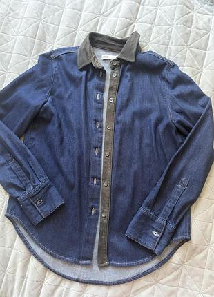 Джинсова рубашка zara 2
