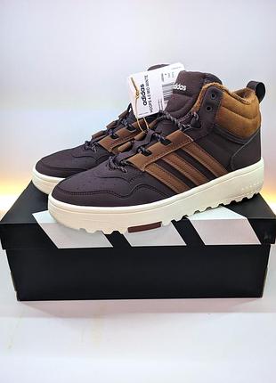 Зимові кросівки adidas hoops 4.0 mid 42–44 (27 - 28 см.) коричневі оригінал