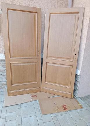 Двері (самі полотна без коробок, італійський дубовий шпон, 4шт)