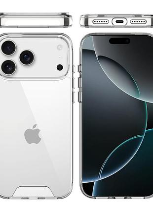 Чехол tpu space case transparent для apple айфон 17 pro max / айфон 18 pro max, прозрачный силиконовый кейс 3