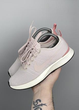 Оригінальні жіночі кросівки nike dualtone racer бежеві/рожеві 38 р. 24 см