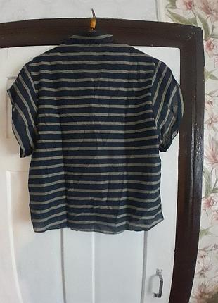 Класна блуза,сорочка massimo dutti,розмір42 шовк,бавовна. 5