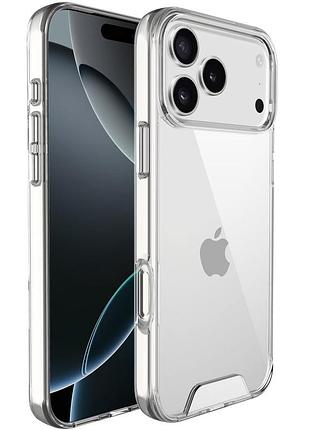 Чохол tpu space case transparent для apple айфон 17 pro / айфон 18 pro, прозорий силіконовий кейс