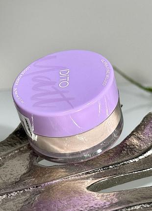 Фіксуюча пудра dito ultra-fine milled loose powder (translucent) 3 g mini