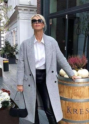 Zara manteco в наявності пальто вовна ліоцел