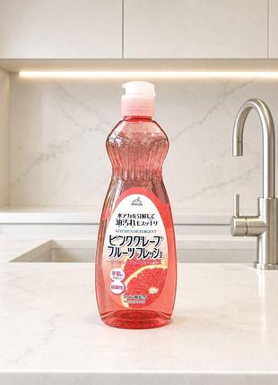 Rocket soap kitchen detergent grapefruit засіб для миття посуду, овочів і фруктів грейпфрут, 600 мл