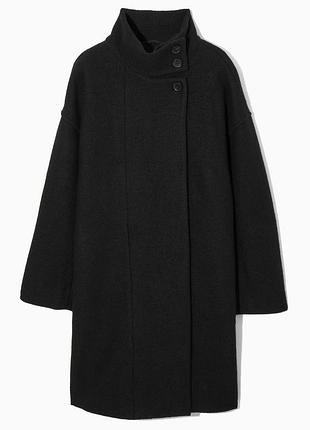 Пальто жіноче cos funnel-neck boiled-wool coat / s,m
