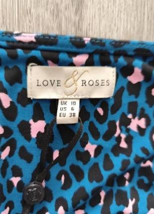Платье, платье love &amp; roses леопардовый принт. 3