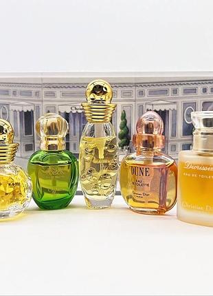 Набір dior voyage. dina, diorissimo, tendre poison, dolce vita