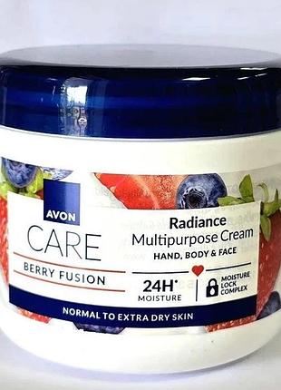 Мультифункциональный крем для лица, рук и тела «ягодный микс» 400 мл avon care superfood blueb