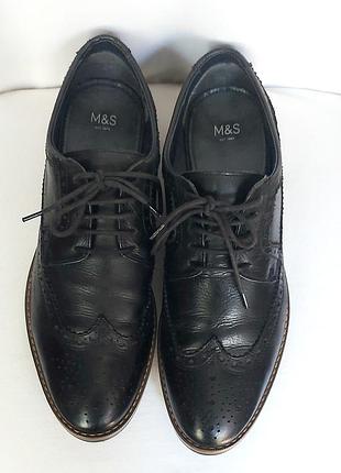 Чоловічі  туфлі-дербі  шкіряні m&s 3