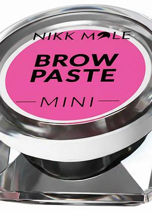 Паста для брів неоново-рожева brow paste pink nikk mole, 15 г