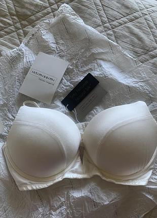 Шовковий бюстгальтер intimissimi mia super push- up, бюстик