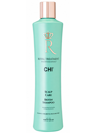 Шампунь для ухода за кожей головы с биотином scalp care biotin shampoo royal treatment chi, 355 мл
