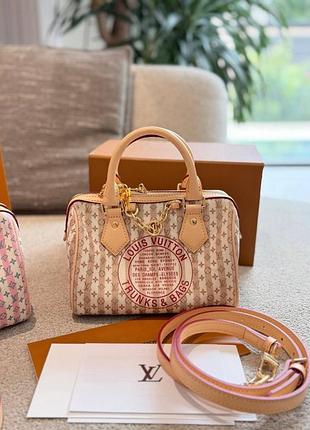 Текстильна сумка speedy 20см в вишивці монограм l
