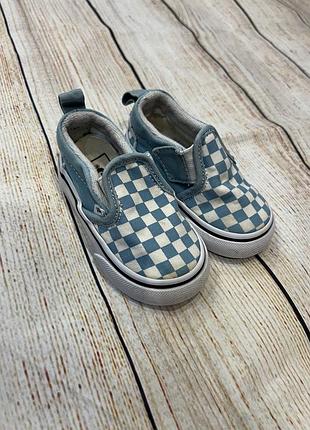 Кеди мокасини дитячі на платформі 20 р. 11 см vans блакитно-білі