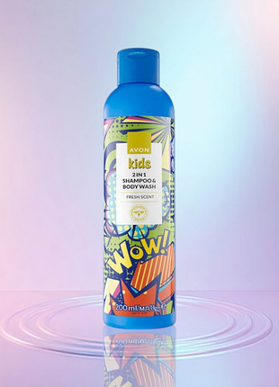 Дитячий шампунь-гель для душу2 в 1. avon kids 200 ml