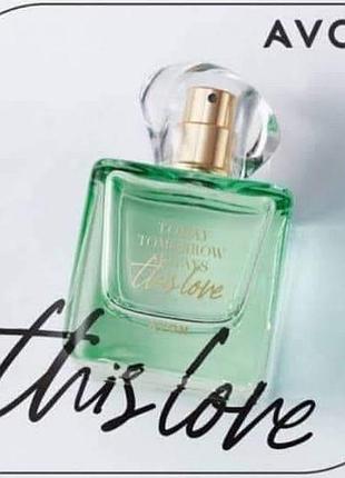 Женская парфюмная водаavon tta this love 50 мл