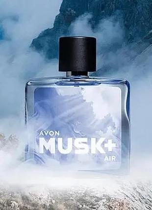 Мужская туалетная вода avon musk air+ 75 мл