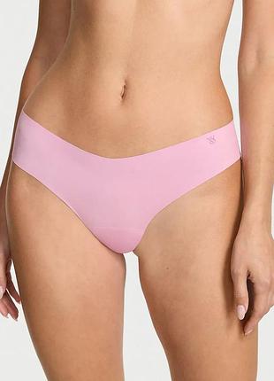 Безшовні трусики стрінги no-show thong panty, світло-рожеві оригінал victoria's secret