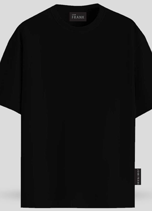 Футболка мужская модально-хлопковая черная jftmoc01 black