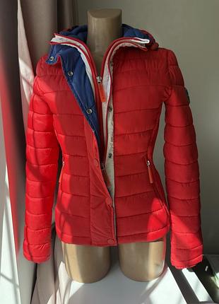 Яскрава куртка superdry fuji slim double zip hooded jacket, розмір [вкажіть розмір, наприклад: s / 36]