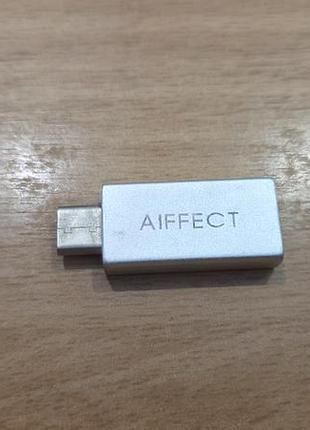 Переходник - адаптер aiffect usb type a - usb type c