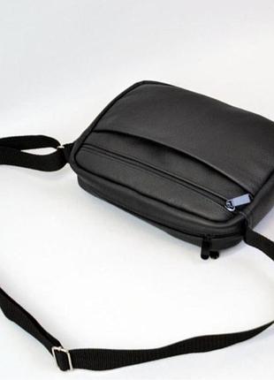 Мужская кожаная сумка мессенджер через плечо 10