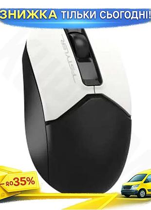 Ku миша a4tech fstyler universal fit бездротова black white оптична 1200 dpi для комп'ютера та ноутбук uni2l_k